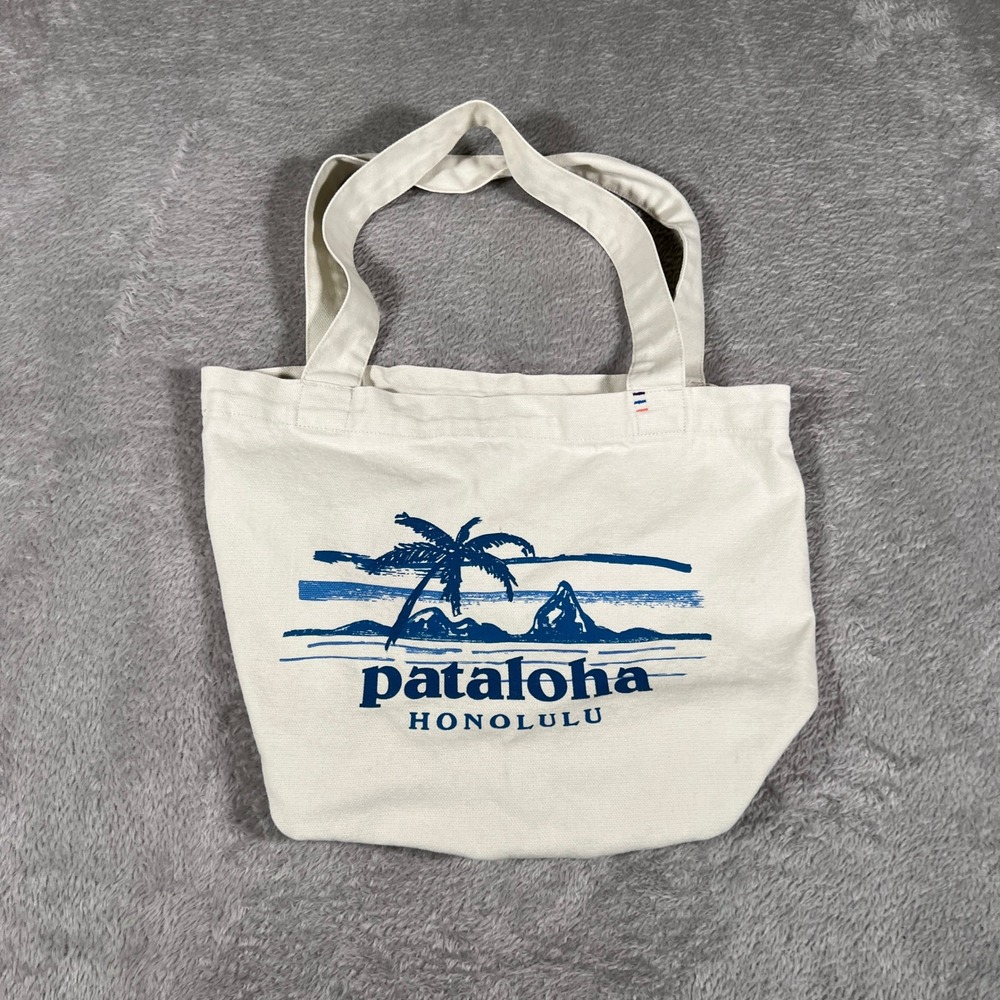Patagonia Pataloha Honolulu Small Tote Bag‎ Palm Tree Canvas Shopper